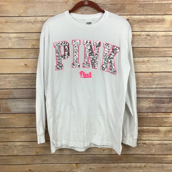 PINK Victoria's Secret Tops - Pink by Victoria’s Secret  white sequin XS